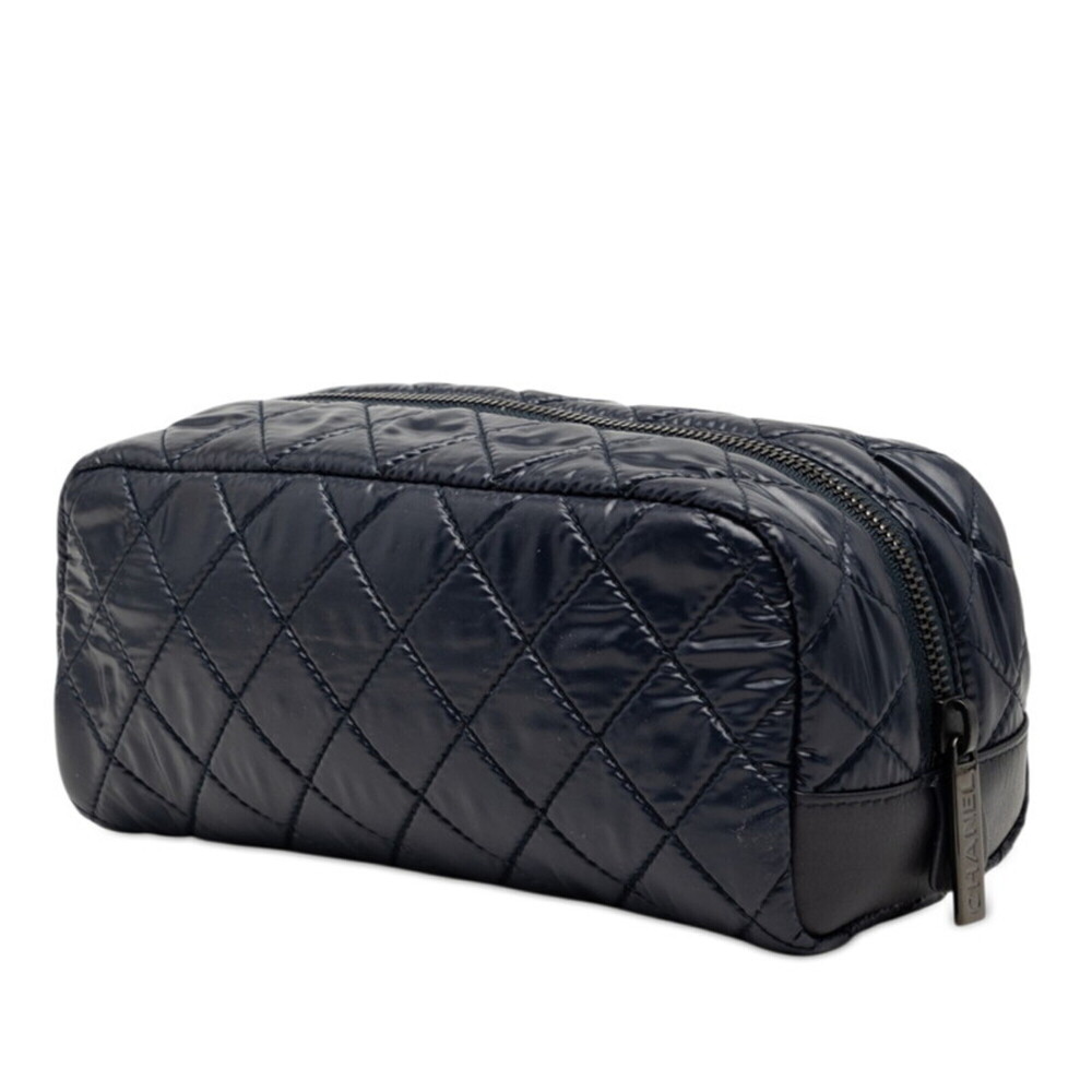 CHANEL Blue Leather Pouch - Picture 2 of 7